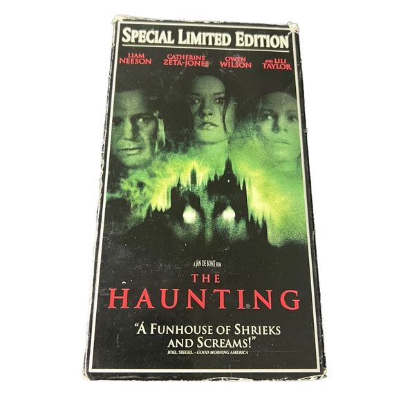 The Haunting VHS Movie Special Limited Edition Liam Neeson Owen Wilson Horror - Picture 1 of 7